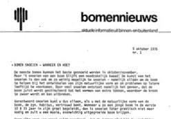 1976 1 Bomennieuws 1e nummer 1 okt 1976 1