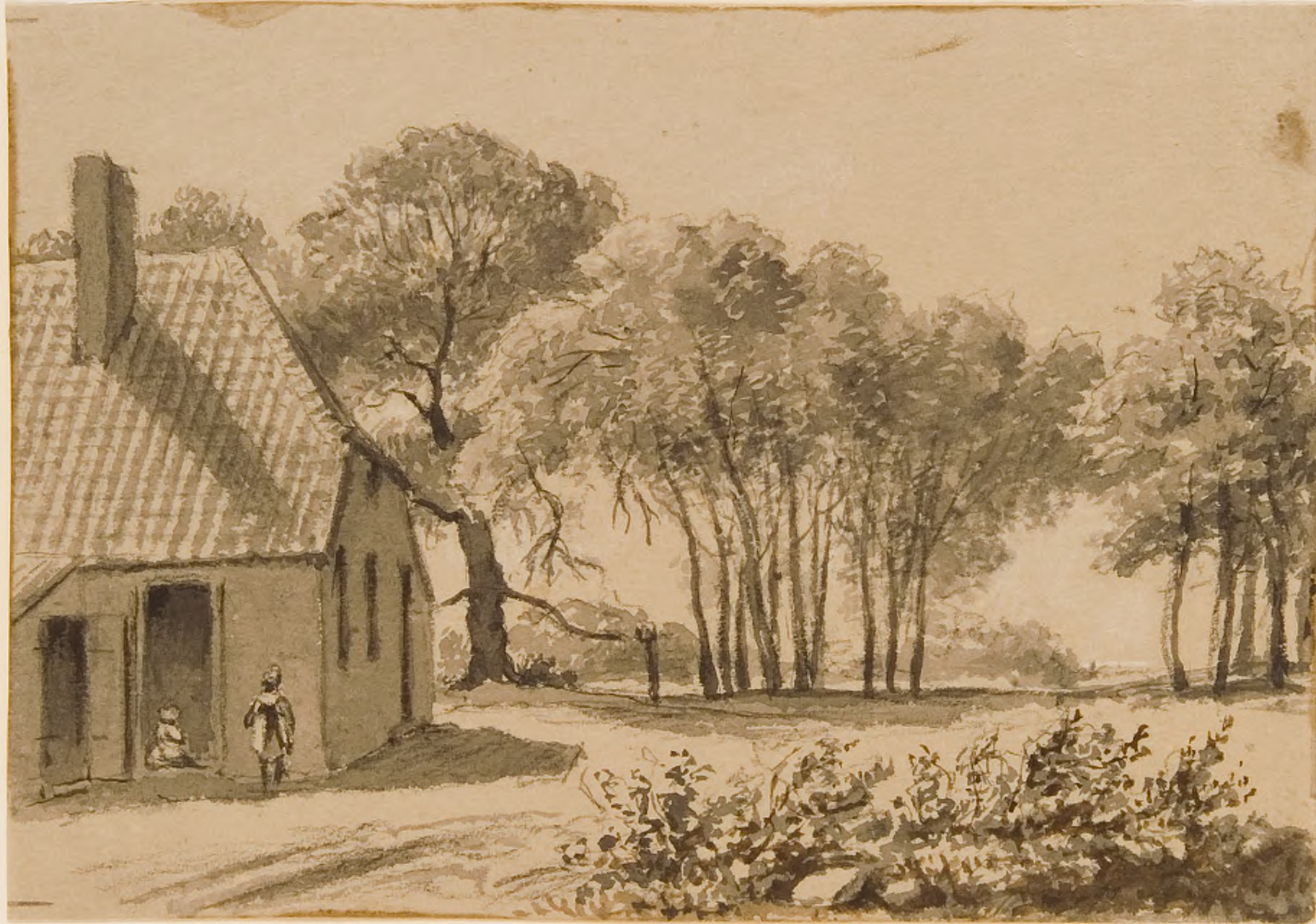 1. De Kapellenboom te Dorenweerd 1869 Cornelis Hendrik van Amerom Gelders Archief