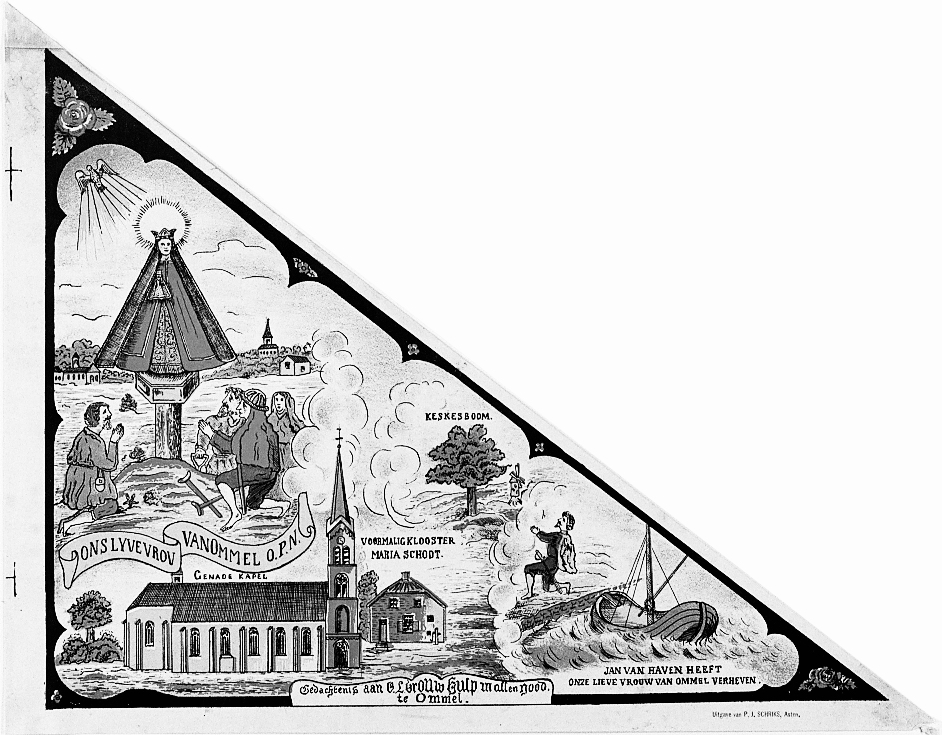 3. Bedevaartsvaantje met midden boven het keskes Boomke collectie Meertensinsituut