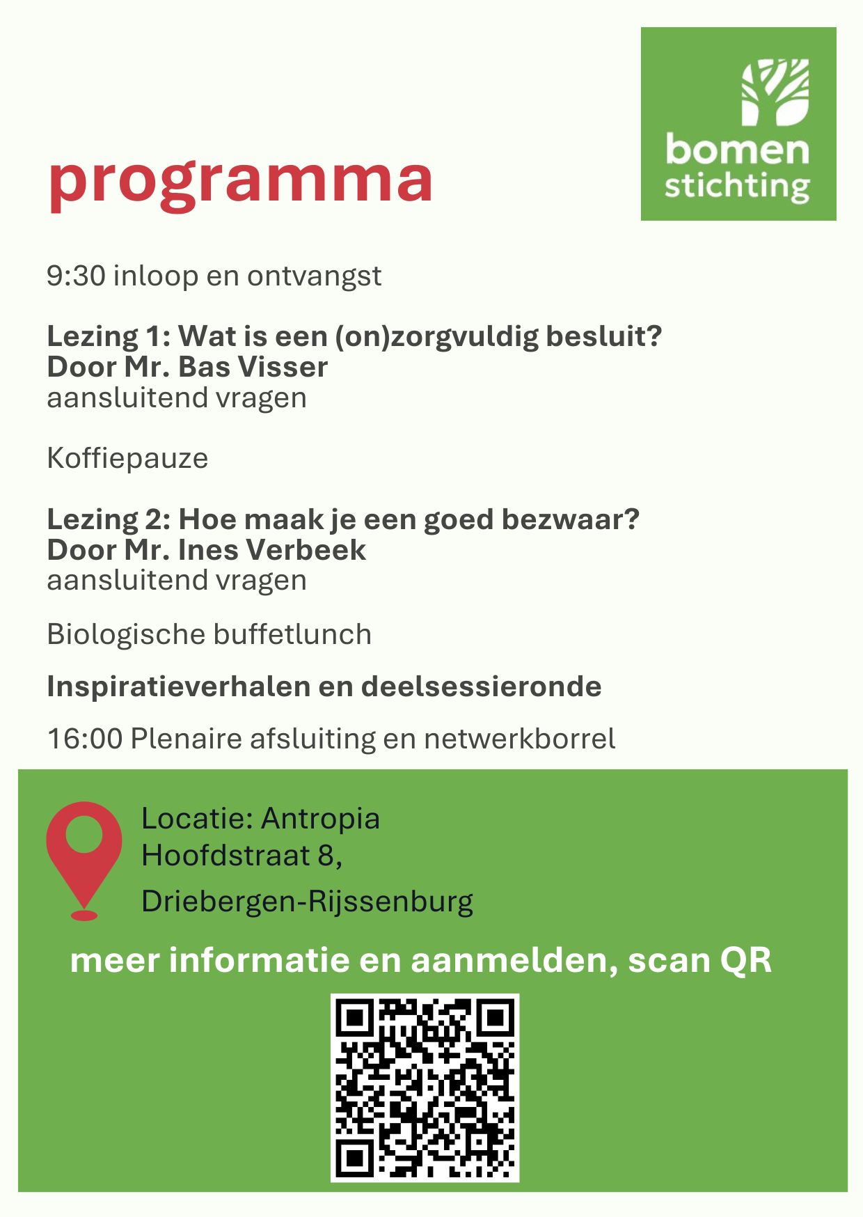 programma 22 mei